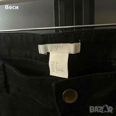 Дънкови черни къси панталони H&M, снимка 3 - Къси панталони и бермуди - 55610867