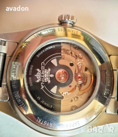 Certina DS-1 automatic Swiss Made ETS saphire wr100m, снимка 8 - Мъжки - 54697614