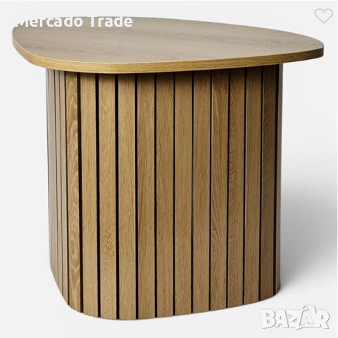 Декоративна помощна триъгълна масичка Mercado Trade, MDF, Кафяв, снимка 2 - Декорация за дома - 55270610