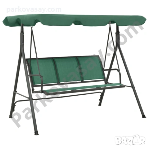 Градинска пейка-люлка със сенник - различни цветове, снимка 2 - Градински мебели, декорация  - 54163389