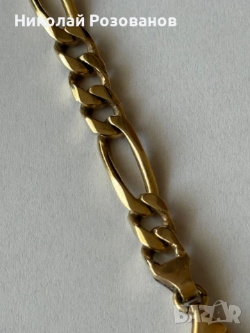 Мъжка златна гривна Картие, снимка 4 - Гривни - 54192872