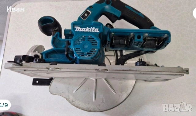 Циркуляр Makita DHS900 36v, 18V+18V,с диск Ф235мм, снимка 3 - Триони и циркуляри - 54959748
