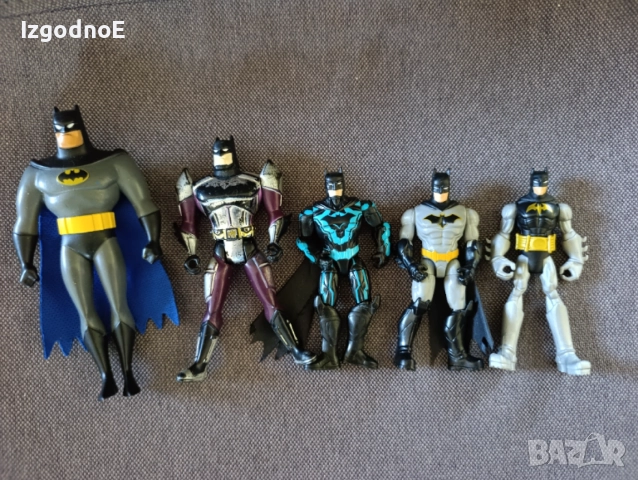 Лот фигурки Батман DC Spin Master Bat Tech Batman Batman TM DC Comics S13 Rubber NJ Croce Bendable A, снимка 8 - Фигурки - 42559468