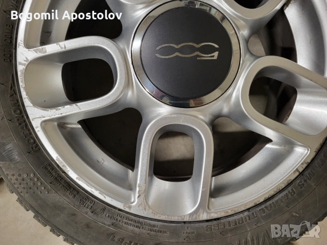 Оригинални джанти 15" за Fiat 500, снимка 6 - Гуми и джанти - 54676794