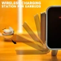 Радио с часовник и безжично зарядно iTOMA, Преносима аларма, LED, Bluetooth, снимка 3