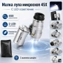 Малка мощна лупа микроскоп 45X с LED осветление за детайли, снимка 1