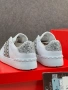 Valentino Дамски Бели Маратонки С Кристали👟Дамски Спортни Обувки С Камъни В Бял Цвят Код E1326, снимка 5