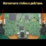 Магнитна стойка за помощ при запояване тип трета и четвърта ръка + 2бр пружинни щипки с 2 лица, снимка 6