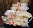 Български порцеланов сервиз за хранене от 25 предмети от 50-те години., снимка 1