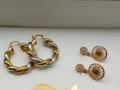 Vintage лот от обеци, гривна и гердан., снимка 7