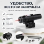 Компактен червен лазерен мерник прицел с универсален монтаж 11мм / 20мм, снимка 6
