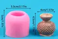 3D релефна тумбеста ваза цилиндър силиконов молд форма за декорация торта фондан шоколад гипс, снимка 5