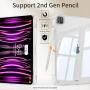 Нов Кейс за iPad Air 13 M4 M3 M2 iPad Pro 12.9 прозрачен калъф защита таблет Айпад, снимка 6