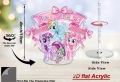 въртяща 360 ° Малкото пони My Little pony 2D Акрилна Фигурка топер за торта връх парти рожден ден, снимка 2