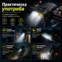 Акумулаторен LED фар за велосипед MACROCOSM с двойна светлина USB Type-C дисплей и 4 режима, снимка 3