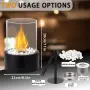 JHY DESIGN 11,5" L Преносима настолна камина с биоетанол, без вентилация, огнище, снимка 2