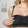 Дишащ сутиен за бременност и кърмене Medela черен S, снимка 11
