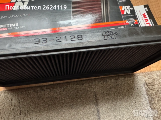 Спортен въздушен филтър K&N 33-2128, снимка 3 - Части - 54157118
