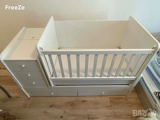 Трансформиращо се легло Baby & Junior S STAR, снимка 2 - Бебешки легла и матраци - 55077323