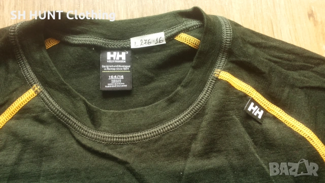 HELLY HANSEN KIDS Thermo Underwear 100% Merino Wool размер 14 г / 164 см детска термо блуза - 2601, снимка 4 - Детски Блузи и туники - 54323893