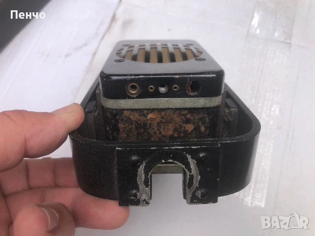 стар настолен, метален микрофон "TELEFUNKEN" ELA M 203/1 - 1933/36г. - ретро, снимка 8 - Антикварни и старинни предмети - 55191757