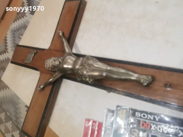 ГОЛЯМ КРЪСТ С ХРИСТОС 60СМ 0908261623L4, снимка 4 - Антикварни и старинни предмети - 55604905
