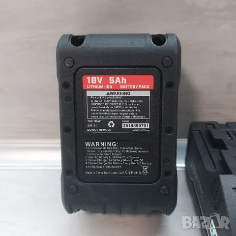 КОМПЛЕКТ 2 бр. Чисто Нови Батерии 18V 5Ah за Metabo (Заместител) – 90Wh с LED Индикатор, снимка 7 - Други инструменти - 55492542