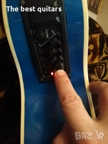 Електроакустична китара Tiger с калъф, снимка 12 - Китари - 54369950