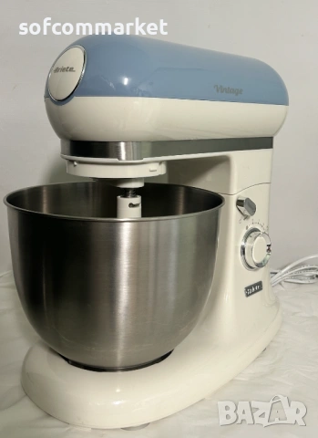 Планетарен миксер Ariete Vintage 1588 (2400W) – НОВ, с гаранция!, снимка 3 - Миксери - 54217852