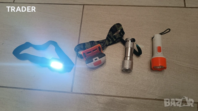 челник с регулируема  лента ластик LED Фенерче, снимка 2 - Къмпинг осветление - 41778541