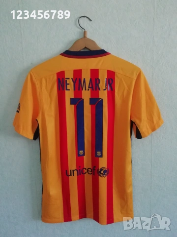 Barcelona Neymar Jr Nike нова оригинална тениска фланелка Барселона Неймар екип 2015-2016