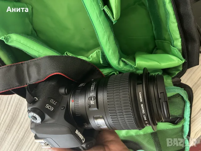 Продавам комплект Canon EOS 77D + Canon EF 100mm f/2.8 Macro USM + Yongnuo Ring Flash, снимка 6 - Фотоапарати - 55433132