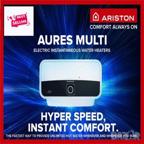 Най-висок клас италиянски проточен бойлер ARISTON Multi 9.5kW НА НАМАЛЕНА ЦЕНА, Мигновена топла вода, снимка 2 - Бойлери - 54888298