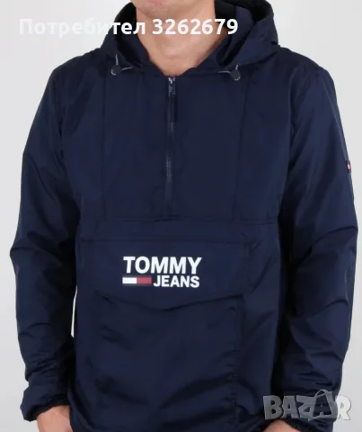 Tommy Hilfiger оригинална ветровка анурак размер М , снимка 4 - Спортни дрехи, екипи - 55688956