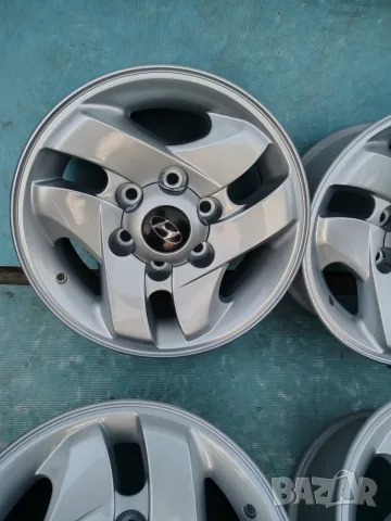 Оригинални Алуминиеви джанти за Hyundai Terracan  6 x 139,7mm ,централен отвор 106,1 mm , ET 25 ,7J , снимка 11 - Гуми и джанти - 55395621