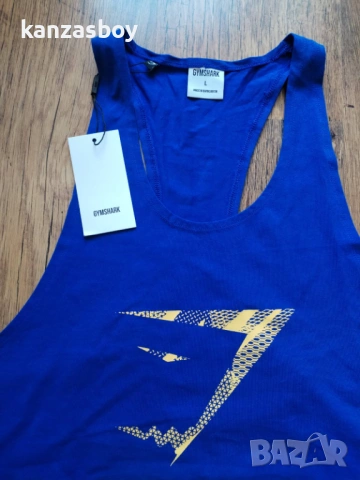 Gymshark Infill Stringer - Orange - мъжки фитнес потник Л НОВ, снимка 3 - Други - 54290116