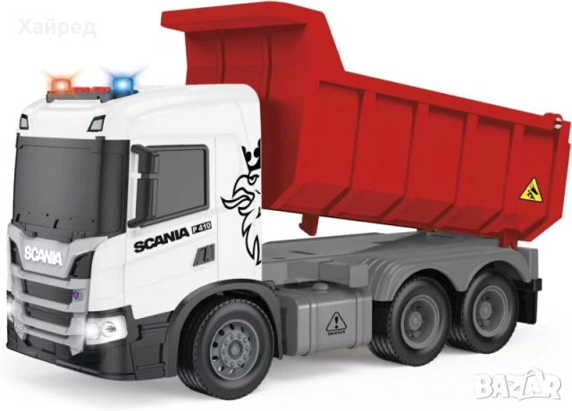 Нова Оригинална Scania Играчка Самосвал – Голям Камион Самосвал за Деца