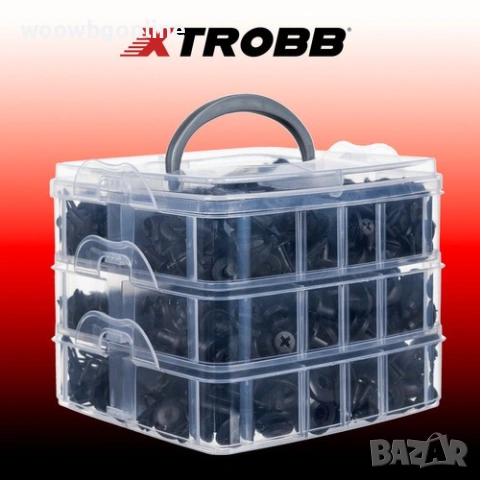 Комплект щипки за автомобил + скоба Xtrobb – 620 части, снимка 14 - Други инструменти - 55068390
