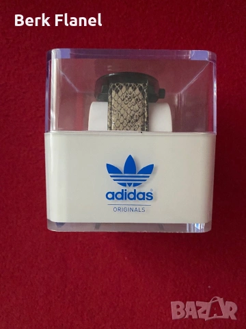 Часовник на Adidas Originals, естествена кожа с дизайн на крокодил, снимка 3 - Дамски - 54378601