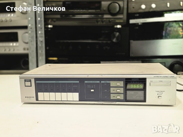 📻 РЕТРО КЛАСИКА! Цифров Тунер Sanyo JT 350 L 🇯🇵🎵, снимка 5 - Радиокасетофони, транзистори - 55022311