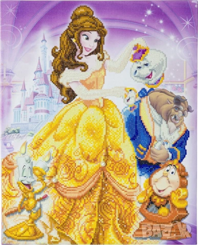 Диамантен гоблен Красавицата и Звяра 5D Craft Buddy Crystal Art 