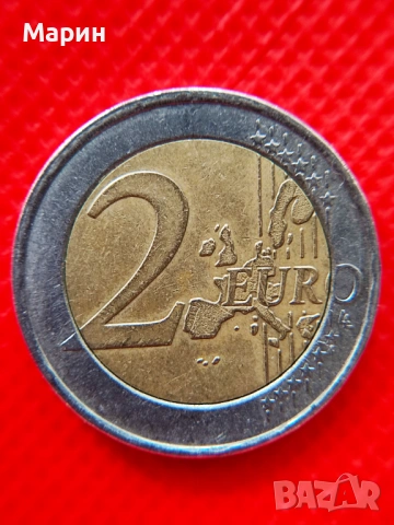 Рядка серия от първите гръцки монети 2002 г. със знаци „S“  (Финландия ), "F" (Франция) и "E" (Испан, снимка 3 - Нумизматика и бонистика - 54538010