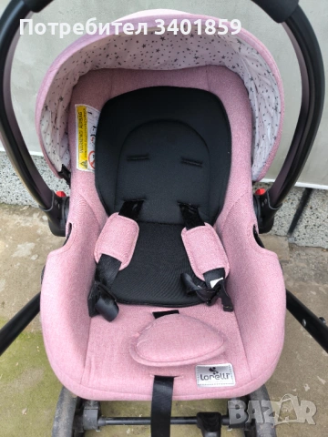  Количка Lorelli Crysta 3-in-1, снимка 7 - Детски колички - 54244245