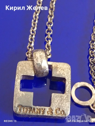 Оригинално сребърно колие Tiffany*Co стил и елегантност 55555 , снимка 2 - Колиета, медальони, синджири - 55102549