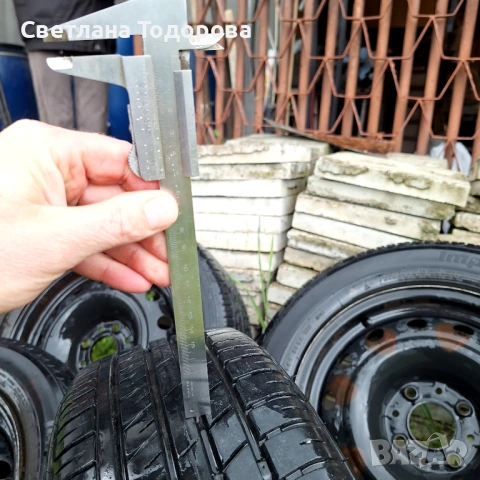 Летни гуми с джанти за Ситроен 15 цола, снимка 4 - Гуми и джанти - 54395525