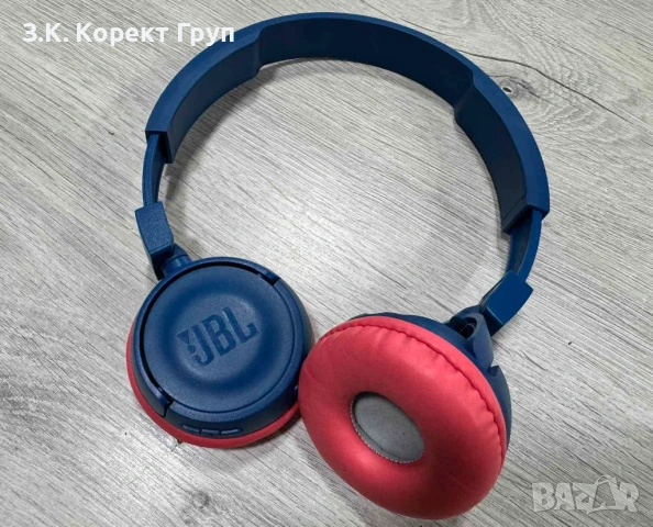 Bluetooth слушалки JBL T450BT розово и синьо, снимка 3 - Bluetooth слушалки - 54297638