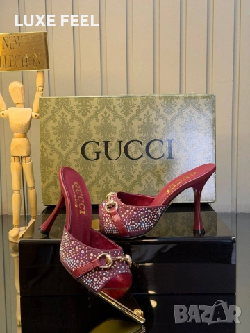 Gucci ⚜️Дамски Чехли, снимка 11 - Чехли - 54152316