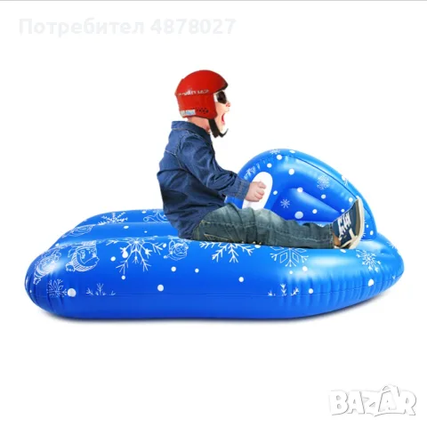Надуваем джет с дръжки, подходящ за зимата и лятото/Размери: Височина: 50 см, Ширина: 120 см, Дължин, снимка 14 - Надуваеми играчки - 55471192