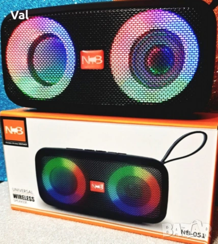NB051, Bluetooth безжичен високоговорител RGB Light, снимка 2 - Тонколони - 54826239
