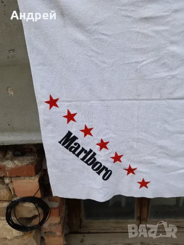 Стара хавлиена кърпа Marlboro, снимка 2 - Антикварни и старинни предмети - 55588880